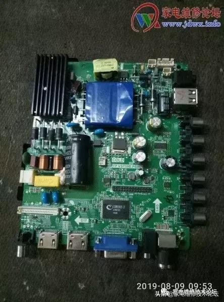 分享:杂牌机主板TP.VST59S.PB801彩电不通电故障维修