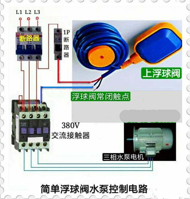 潜水泵浮球开关的接法