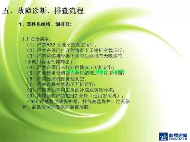 图解空调易燃易爆制冷剂R32安装维修技术精华