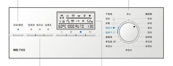 西门子WD7105型滚筒洗衣机通过什么零件检测衣物平衡的？