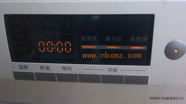 WM10S360显示0000原因分析与故障检修