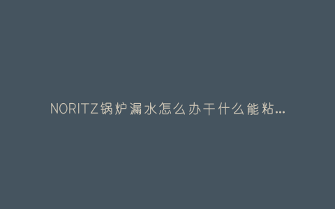 NORITZ锅炉漏水怎么办干什么能粘住(NORITZ锅炉漏水怎么办干什么能粘住)插图 NORITZ锅炉漏水怎么办干什么能粘住(NORITZ锅炉漏水怎么办干什么能粘住)插图