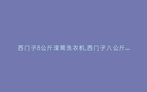 西门子8公斤滚筒洗衣机,西门子八公斤洗衣机-插图